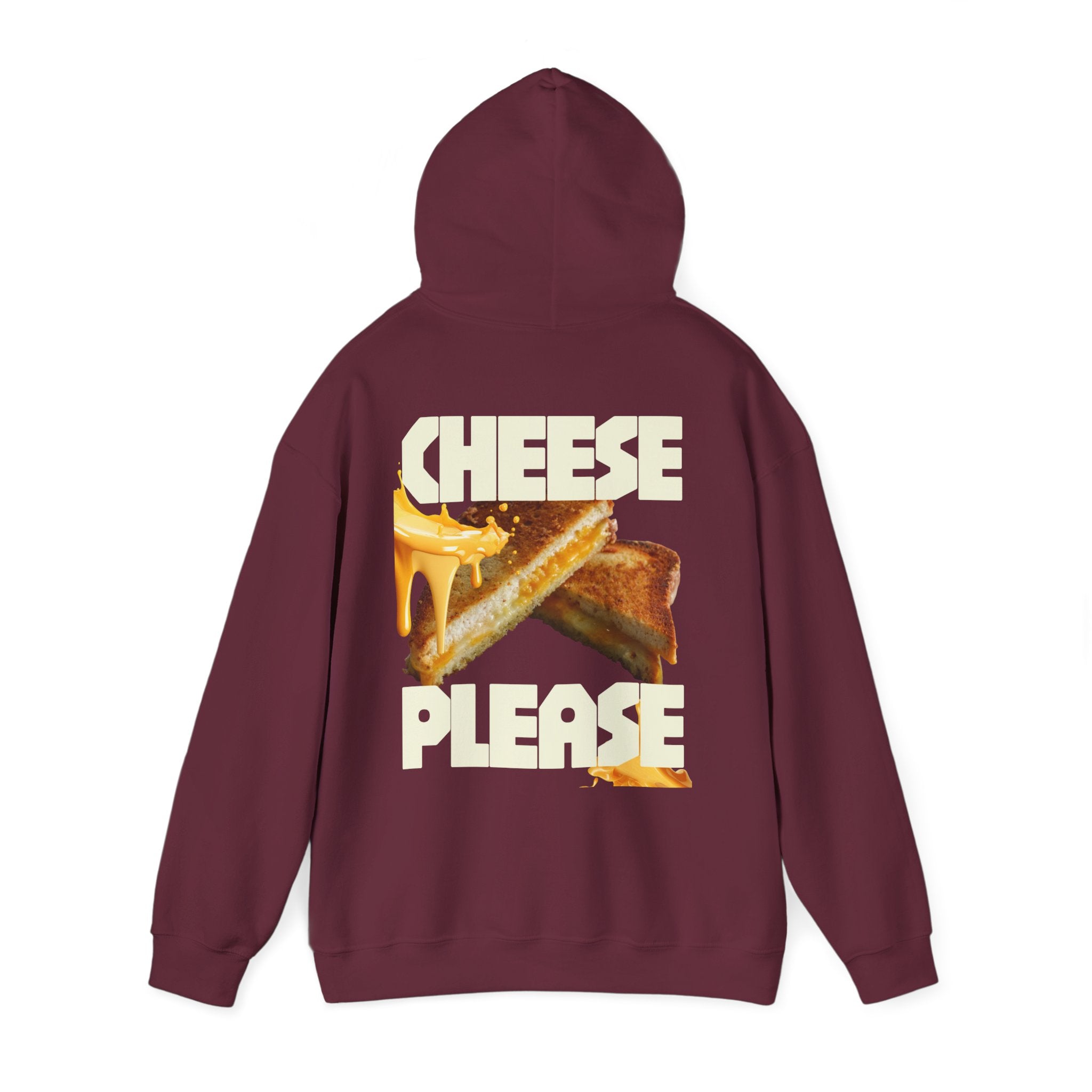 Grilled Cheese Hoodie - "Cheese Please" Graphic Pullover
