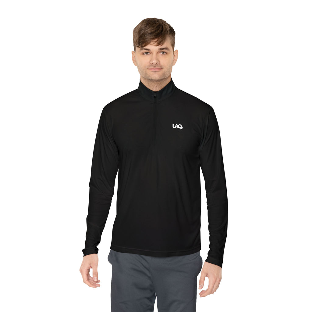 Quarter-Zip Pullover — Minimal Logo Performance Pullover