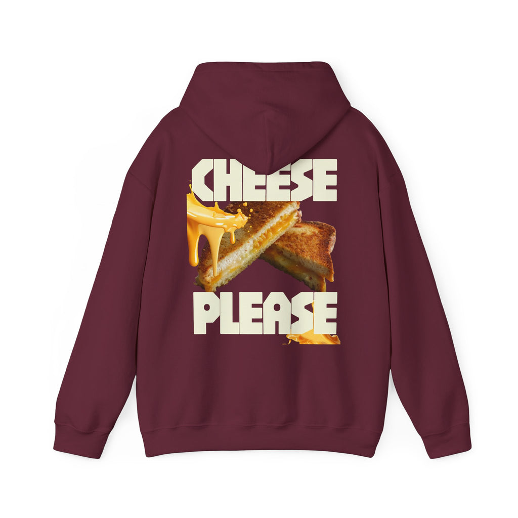 Grilled Cheese Hoodie - "Cheese Please" Graphic Pullover