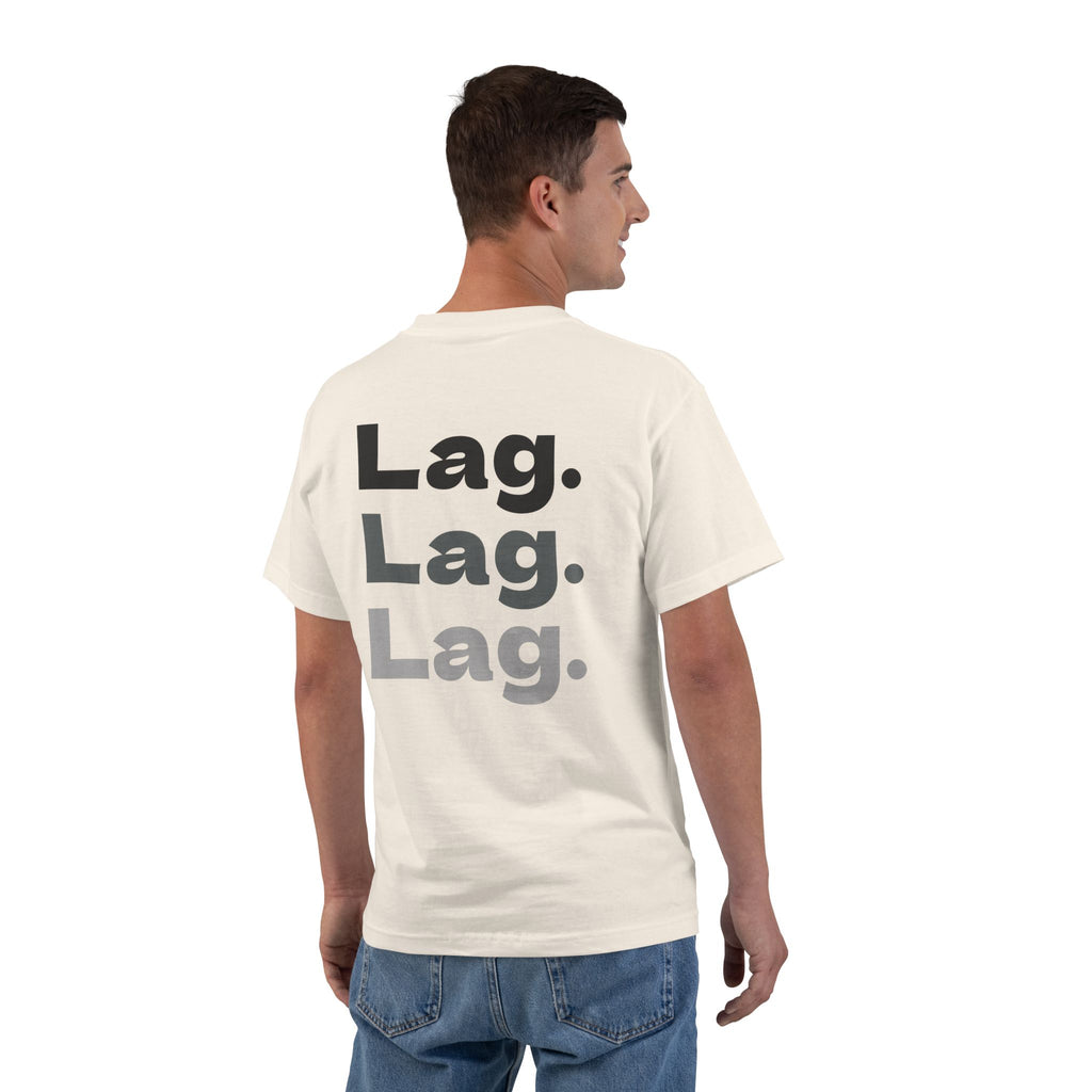 Lag. Lag. Lag. Graphic T-Shirt — Retro Gamer & Work-from-Home Humour Tee