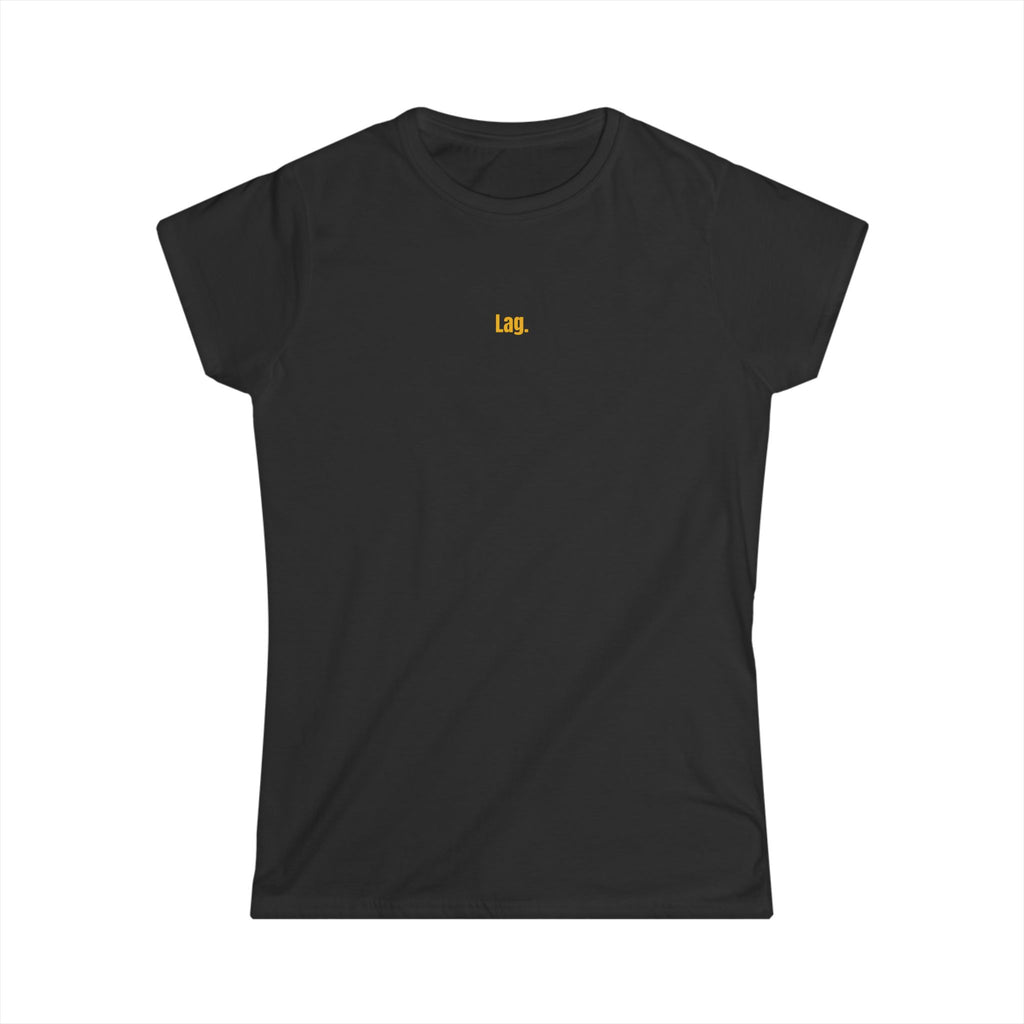 Minimal Gold 'LAW' Women's Tee — Simple Legal Advocate Graphic Shirt